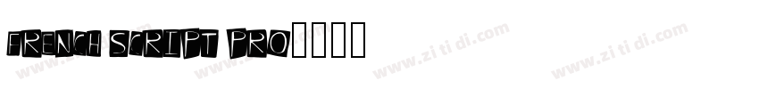 French Script Pro字体转换